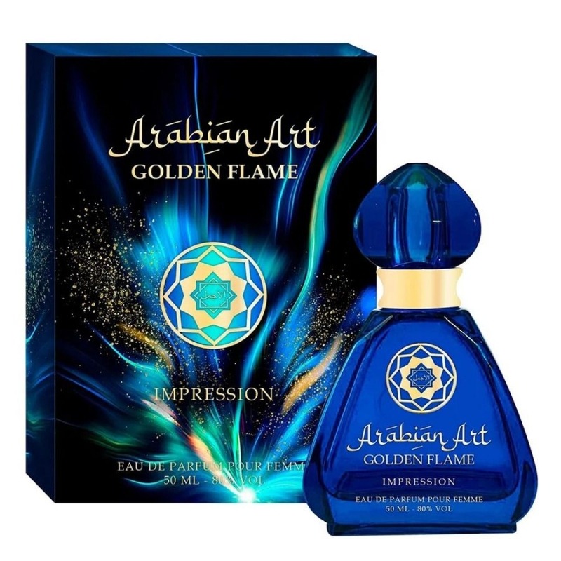 Sergio Nero Arabian Art Golden Flame Impression